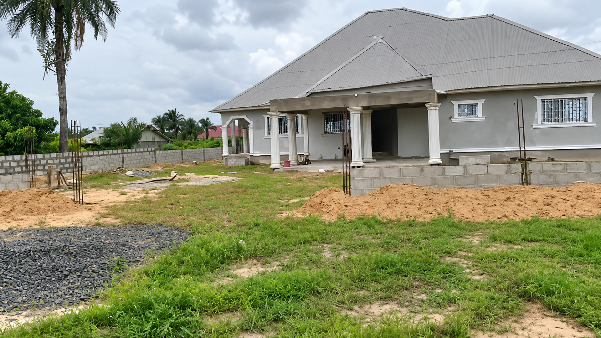 Enhanced exterior view based on the owner’s house video